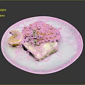 Crispy Fried Fillet Topped with Fresh Tomato Salsa Cilantro Creamy Mashed Potatoes and Lemon Wedge