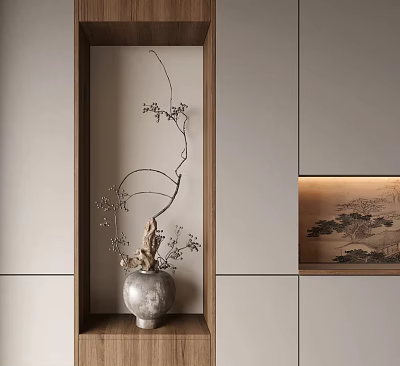 Hanging Basket Plants As Stylish Greenery For Modern Indoor Home Decor In Living Room 3d model