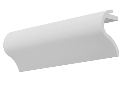 White Smooth Decorative Molding Strip For Home Interior Architectural Trim 3d model