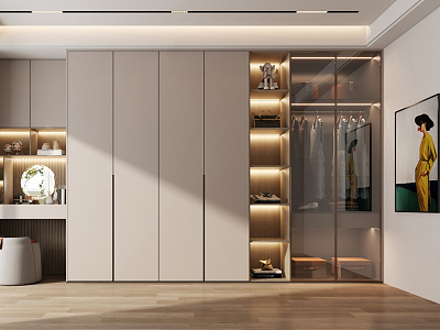 Modern wardrobe model