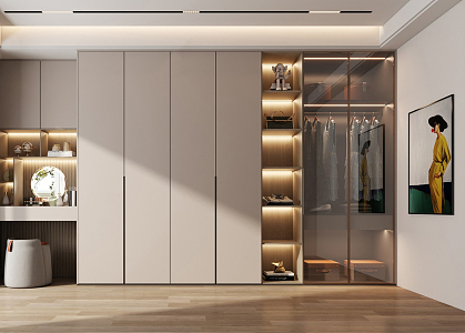 Modern wardrobe 3d model