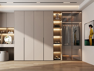 Modern wardrobe 3d model