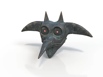 Gothic Style Bird Head Mask Gothic Mask Mysterious Character Fantasy Character Mask Game Mask Cartoon Mask Animal Mask Realistic 3d model