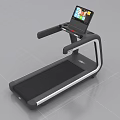 Sleek Modern Treadmill With Touchscreen Display Ergonomic Handrails And Black Running Belt