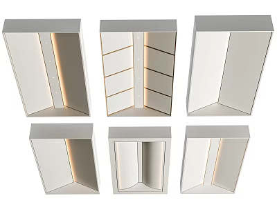 Elegant Modern Ceiling Design Options With Geometric Patterns And Built In Lighting 3d model