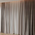 Elegant Layered Curtains With Textured Fabric And Sheer Inner Panels For Home