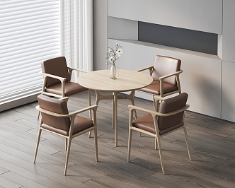 Modern Negotiation Table and Chair Leisure Table and Chair 3d model