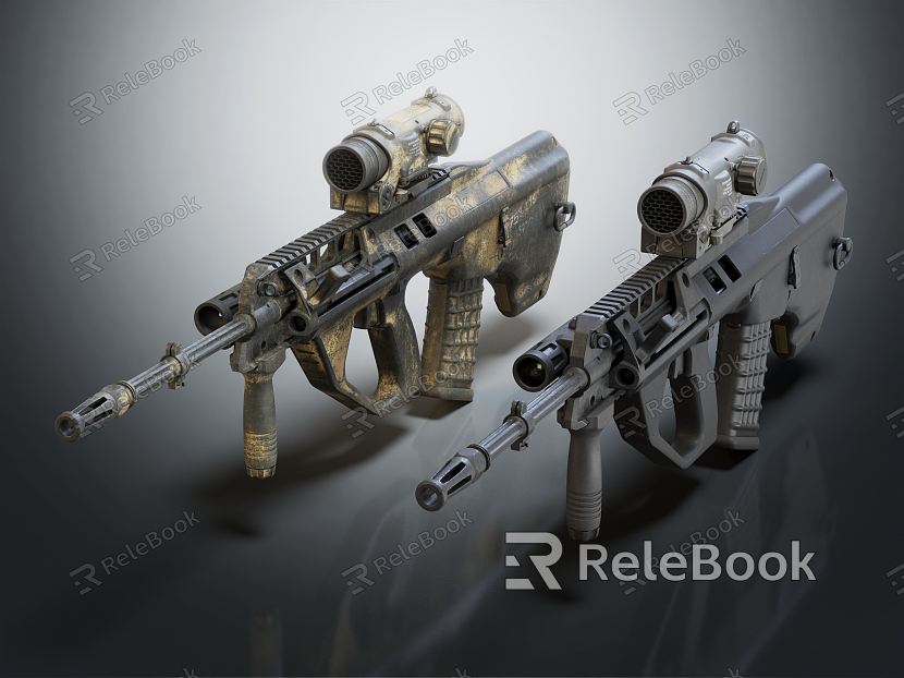 Modern automatic rifle scope model