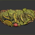 Fresh Avocado Toast With Mashed Avocado Slices Lemon And Cherry Tomato