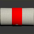 Essential Rolled Gauze Bandage with Off White and Red Strip for Daily Use