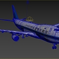 Hyundai China Southern Airlines Boeing 747 Jumbo Four-round Long-range Wide-body General Transport with Interior 3d model