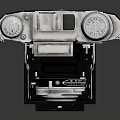 Retro Folding Digital Camera With Silver Black Body Classic Design For Photography Enthusiasts