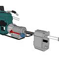 Industrial Equipment With Electric Motor Pump And Mechanical Drive System
