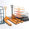 Modern style tool cart cart truck pull cart 3d model