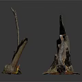 Natural Dried Plant Branches and Tree Trunks with Various Shapes for Decorative Crafts