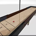 Professional Air Hockey Table With Wooden Frame Smooth Playing Surface Electronic Scoreboard And Sturdy Legs