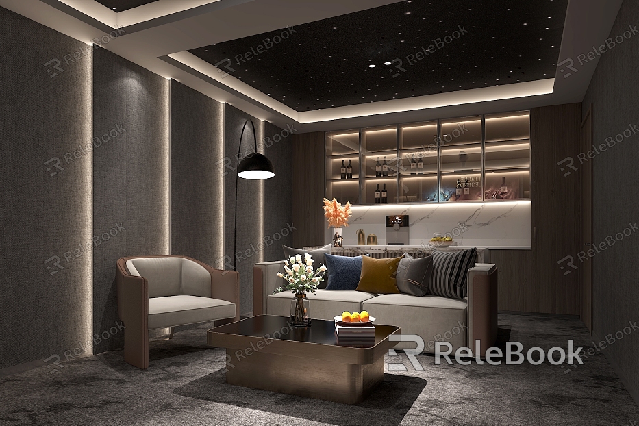 Modern AV Room Leisure Entertainment Room model