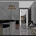Modern Clothing Store Interior With Glass Window Mannequins And Displayed Clothes