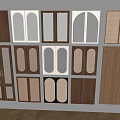 Wardrobe Doors With Various Designs Wooden Glass And Arched Patterns