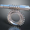 modern variable speed gear transmission gear 3d model