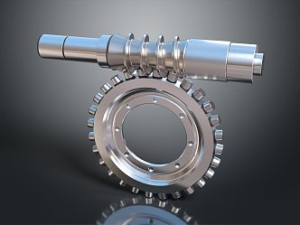 modern variable speed gear transmission gear 3d model