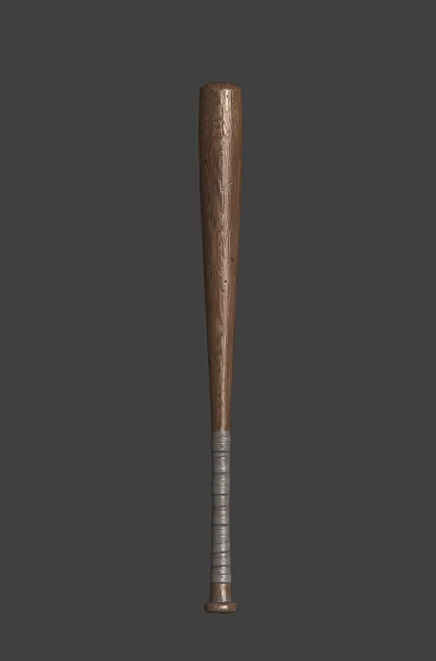 Realistic Baseball Bat Modern Realistic Weapon Stick Baseball Bat 3d model