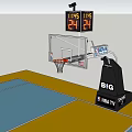 NBA Basketball Hoop Sports Equipment With Backboard 24 Second Shot Clock And BIG NBA TV Logo