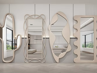 Modern mirror Full-length mirror 3d model