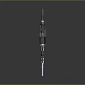 Sniper Rifle Weapon With Silver Scope Long Barrel And Tactical Design 3d model