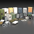 Collection of Various Household Appliances with Colorful Designs and Different Styles for Modern Home Use