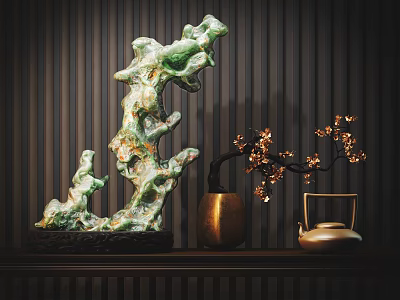 New Chinese Style Ornaments Jade Ornaments 3d model