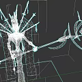 Game And Movie Character With Spiked Headdress Golden Staff And Single Eye Ornament