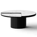 Round marble coffee table 3d model