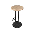 Modern Bar Stool Round Bar Stool 3d model