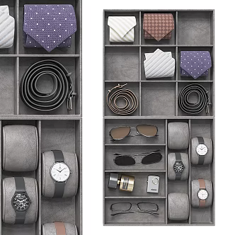 Tie Storage Box Watch Storage Box 3d model