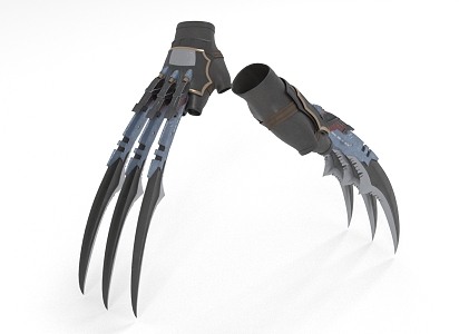 claw knife weapon cold weapon 3d model