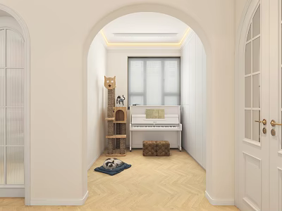 Modern Cloakroom 3d model
