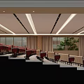 Modern lecture hall 3d model