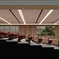 Modern lecture hall 3d model