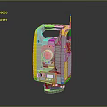 Electronic Surveying Instrument With Gray And Yellow Design Built In Antenna And Stable Base