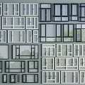 Modern windows combination windows glass windows floor-to-ceiling windows balcony windows bay windows bedroom windows sliding windows casement windows doors and windows 3d model