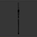 Ancient Long Staff Weapon With Metal Accents And Wooden Shaft Design