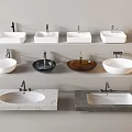 Wash basin wash basin counter basin faucet 3d model