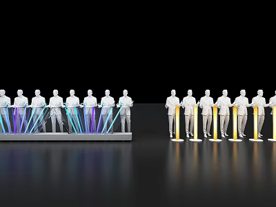 Modern starting device light column starting 3d model