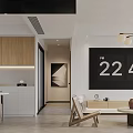 Modern Living Dining Room Interior With Sofa Coffee Table Chandelier And Area Rug