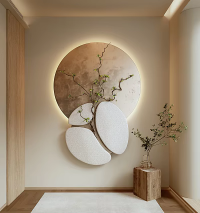New Chinese Wall Decoration 3d model