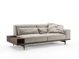 Modern double sofa 3d model