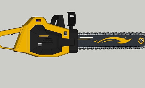 Modern chainsaw exquisite chainsaw 3d model