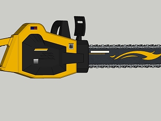 Modern chainsaw exquisite chainsaw 3d model