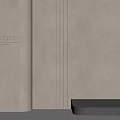 Modern Designer Wall Paneling In Neutral Tone With Accent Lighting And Console Table